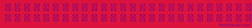Шрифт GamepiltstdEnglishcards – фиолетовые шрифты на красном фоне