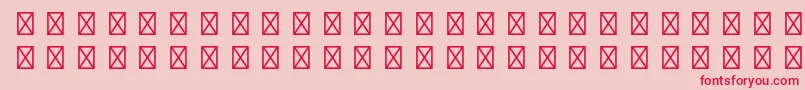 Police GamepiltstdEnglishcards – polices rouges sur fond rose