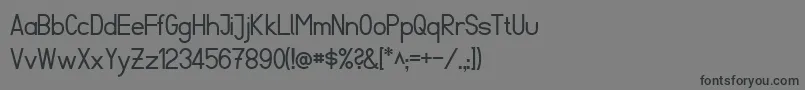 FibelSued Font – Black Fonts on Gray Background