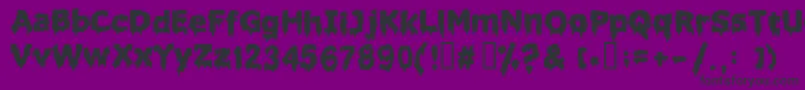 Liquidism ffy Font – Black Fonts on Purple Background