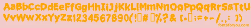 Más sobre la fuente Liquidism ffy fuente Liquidism ffy – Fuentes Naranjas Sobre Fondo Rosa