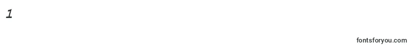 フォントMinyaNouvelleItalic – フォント数字1
