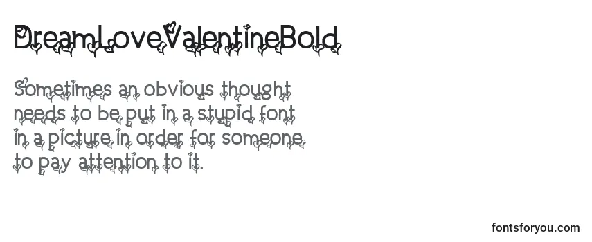 Review of the DreamLoveValentineBold Font