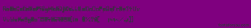 IndiaSnakePixelLabyrinthGameBold Font – Black Fonts on Purple Background