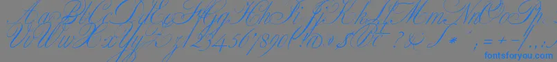 ClassicaOne Font – Blue Fonts on Gray Background