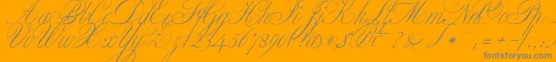 ClassicaOne Font – Gray Fonts on Orange Background