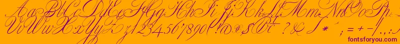 Подробнее о шрифте ClassicaOne Шрифт ClassicaOne – фиолетовые шрифты на оранжевом фоне