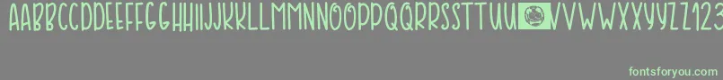 SweetyTea Font – Green Fonts on Gray Background