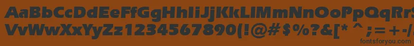 Erasu Font – Black Fonts on Brown Background