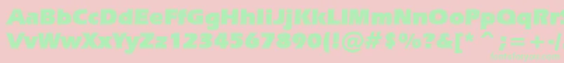 Erasu Font – Green Fonts on Pink Background