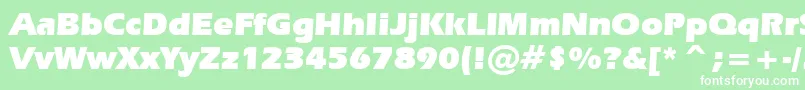 Erasu Font – White Fonts on Green Background