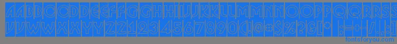 ABosanovacmgr Font – Blue Fonts on Gray Background