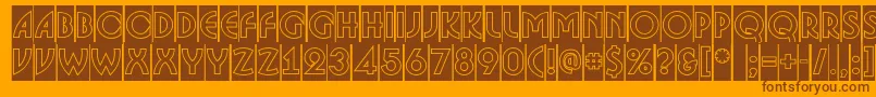 ABosanovacmgr Font – Brown Fonts on Orange Background