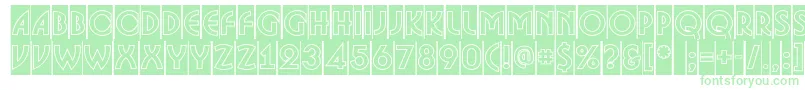 ABosanovacmgr Font – Green Fonts on White Background