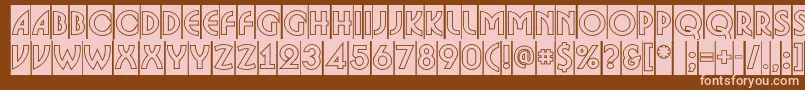 ABosanovacmgr Font – Pink Fonts on Brown Background