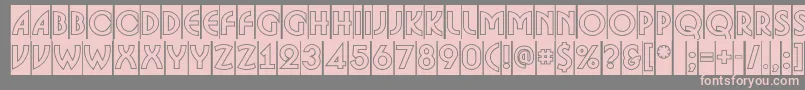 ABosanovacmgr Font – Pink Fonts on Gray Background