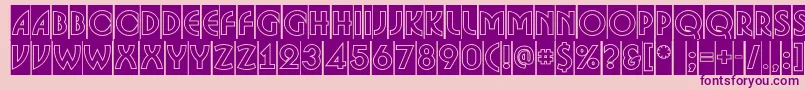 ABosanovacmgr Font – Purple Fonts on Pink Background