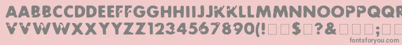 Futurot Font – Gray Fonts on Pink Background