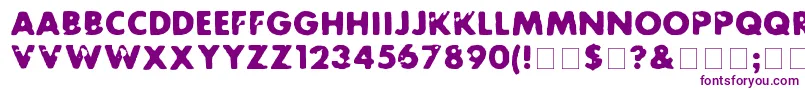 Futurot Font – Purple Fonts on White Background