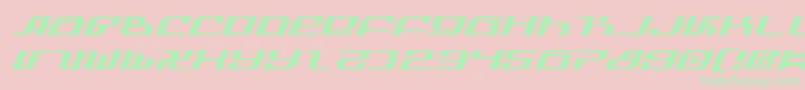 Infinityei Font – Green Fonts on Pink Background