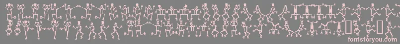 Mrrof ffy Font – Pink Fonts on Gray Background