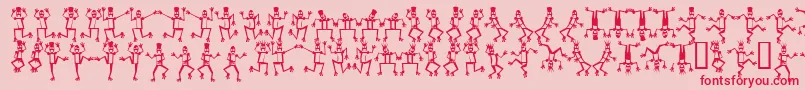 Mrrof ffy Font – Red Fonts on Pink Background