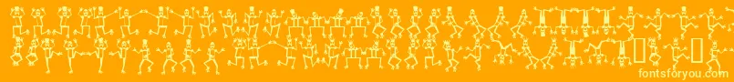 Mrrof ffy Font – Yellow Fonts on Orange Background