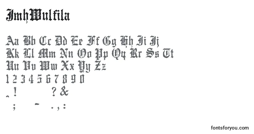 Fuente JmhWulfila (105593) - alfabeto, números, caracteres especiales