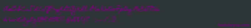 Juneday Font – Purple Fonts on Black Background