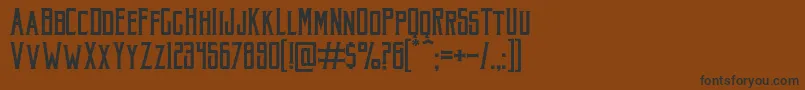 Police AkuraPopo – polices noires sur fond brun