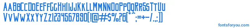 Шрифт AkuraPopo – синие шрифты на белом фоне