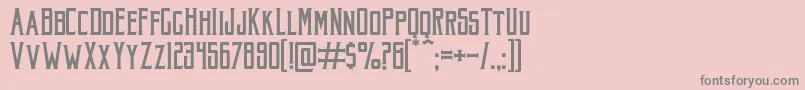 フォントAkuraPopo – ピンクの背景に灰色の文字