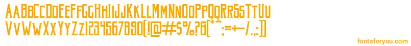 AkuraPopo Font – Orange Fonts on White Background