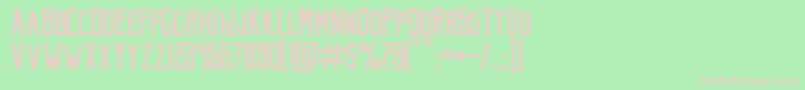 AkuraPopo Font – Pink Fonts on Green Background