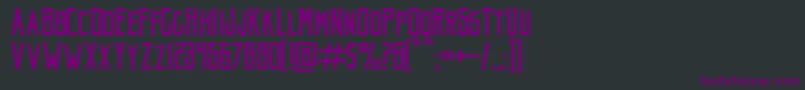 AkuraPopo Font – Purple Fonts on Black Background