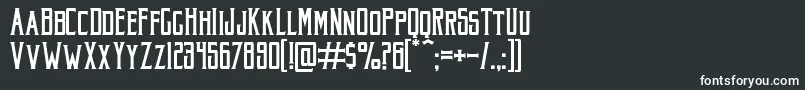 AkuraPopo Font – White Fonts on Black Background
