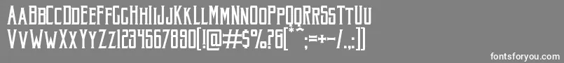 AkuraPopo Font – White Fonts on Gray Background