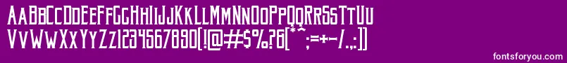 AkuraPopo Font – White Fonts on Purple Background