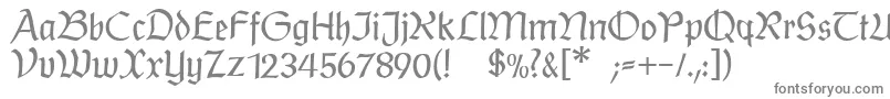 フォントPostmodernefraktur – 灰色のフォント