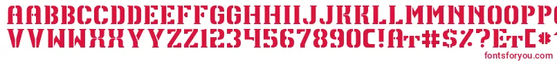 フォントTpfU13Regular – 赤い文字