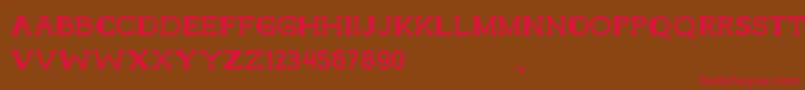HamerRegular Font – Red Fonts on Brown Background