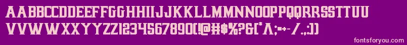 Earthrealmbold Font – Pink Fonts on Purple Background