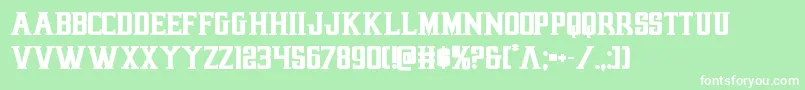 Earthrealmbold Font – White Fonts on Green Background