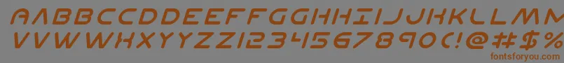 Planetnital Font – Brown Fonts on Gray Background