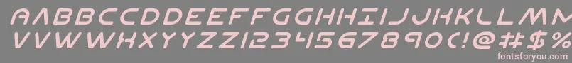 Planetnital Font – Pink Fonts on Gray Background