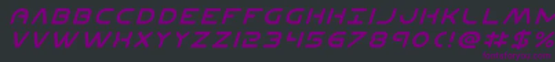 Planetnital Font – Purple Fonts on Black Background