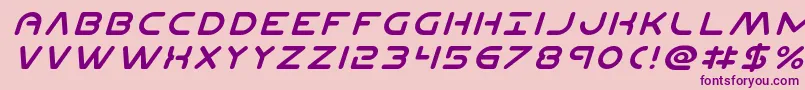 Planetnital Font – Purple Fonts on Pink Background