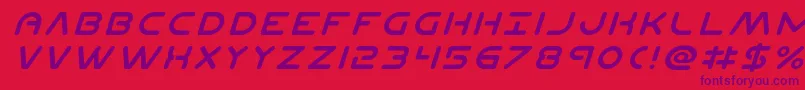 More about Planetnital Font Planetnital Font – Purple Fonts on Red Background