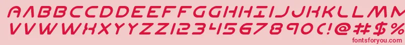 Planetnital Font – Red Fonts on Pink Background