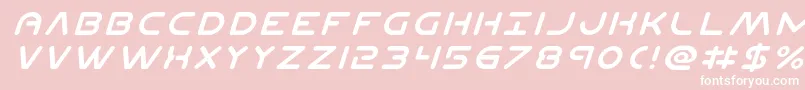 Planetnital Font – White Fonts on Pink Background